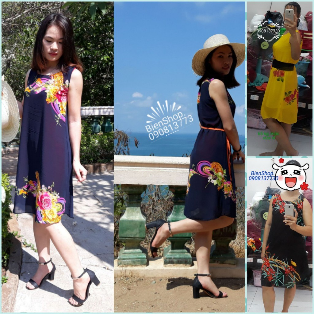 Đầm suông Cao Cấp Chiffon