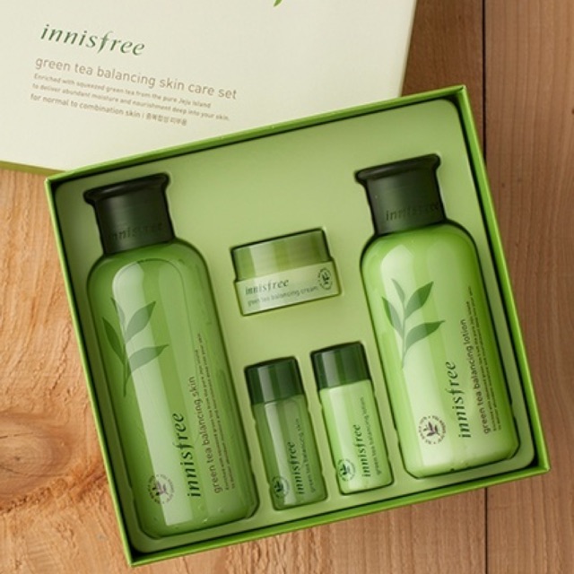  Set dưỡng Trà xanh Innisfree Balancing