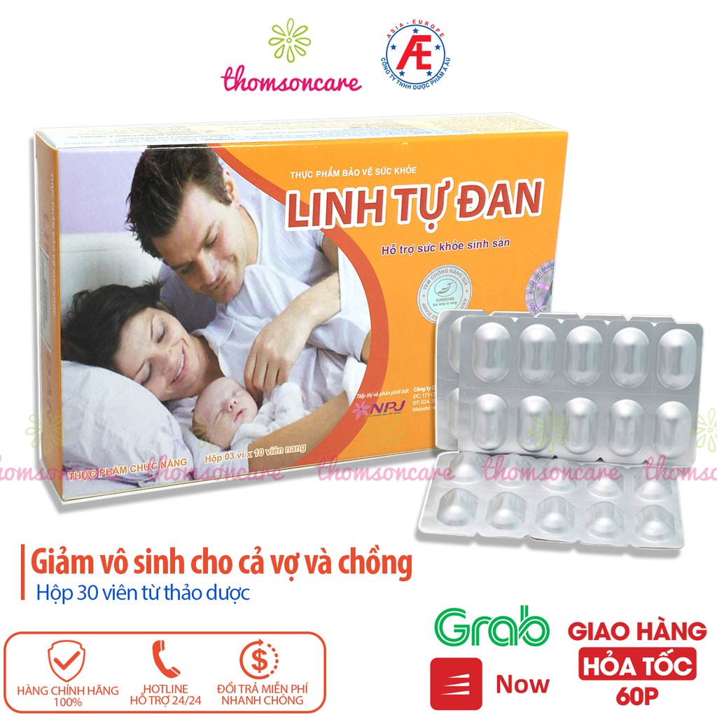 ☁❈LINH TỰ ĐAN - hỗ trợ giảm vô sinh nam nữ từ thảo dược, cao nhân sâm, tăng khả năng thụ thai, mang thai