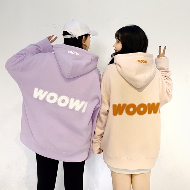 [Mã 12FASHIONSALE1 giảm 10K đơn 50K] WOOWI ZIP HOODIE - Áo khoác in nổi | BigBuy360 - bigbuy360.vn