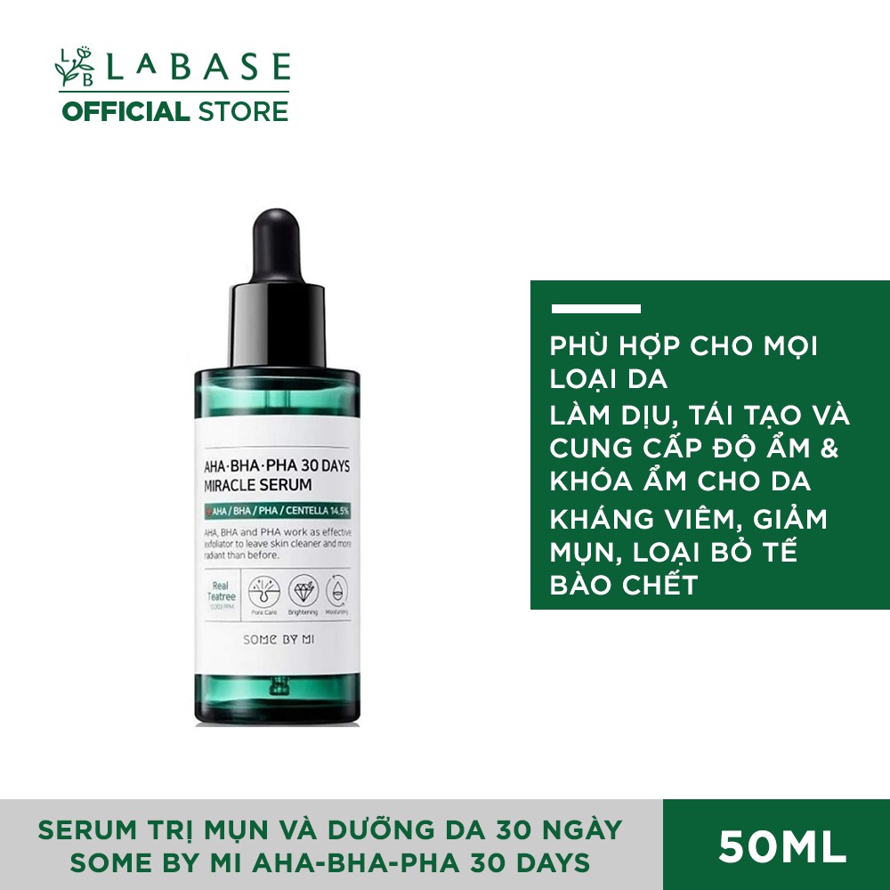 [Hàng nhập khẩu chính hãng] Serum Giảm Mụn Và Dưỡng Da 30 Ngày Some By Mi AHA-BHA-PHA 30 Days Miracle 50ml | BigBuy360 - bigbuy360.vn