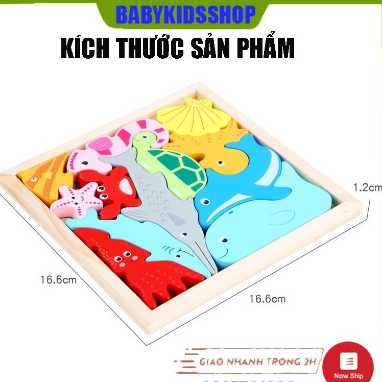Bảng ghép hình logic động vật montessori, giao thông, rau củ quả, thực phẩm,sinh vật biển giúp bé thông minh