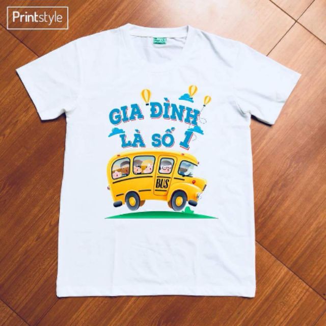 áo gia đình 5 người (2 gái+1 trai) áo gia đình đình 3 người mẫu mới 2023 chất cotton mịn mát