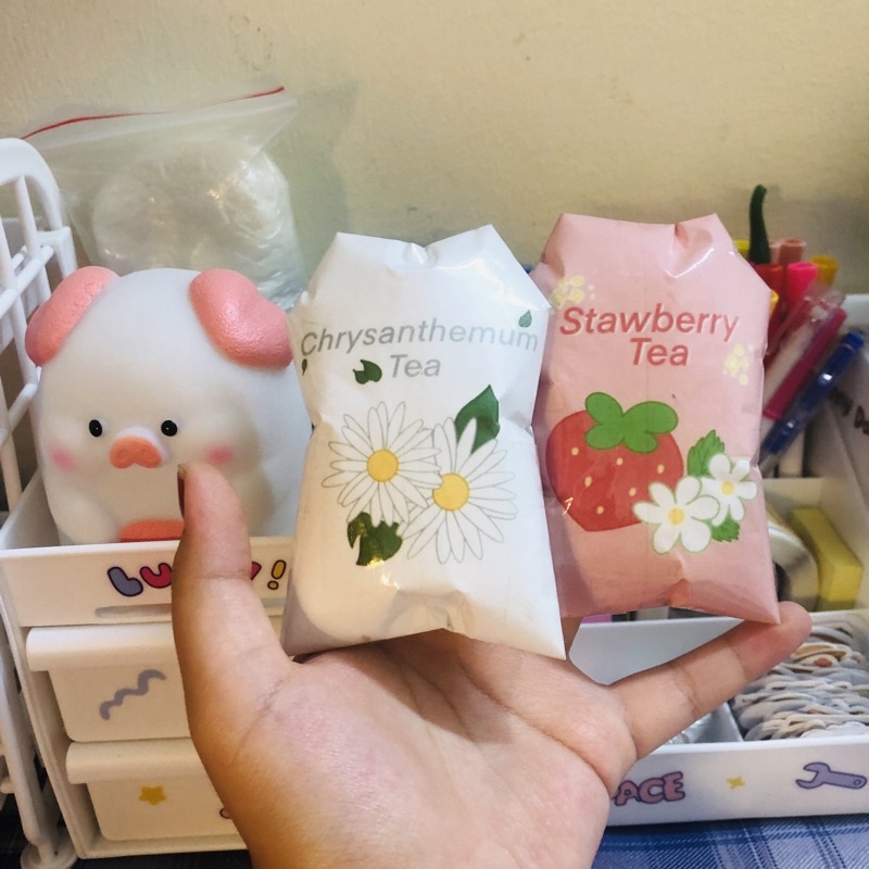Squishy giấy Handmade Gói trà mini 🫖🌸