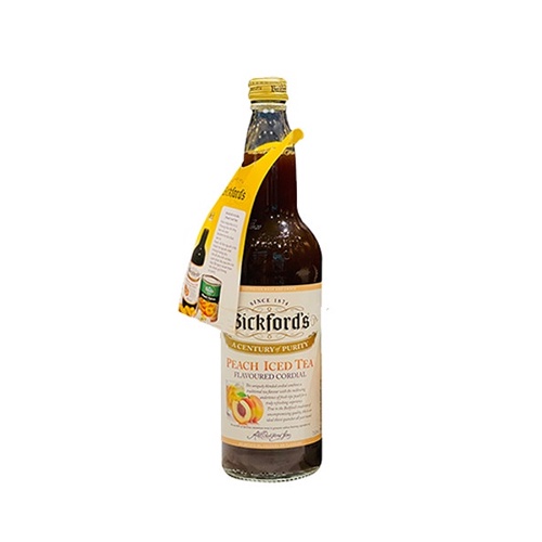 Siro Trà Đào hiệu Bickford's chai 750ml. Hàng công ty có sẵn giao ngay