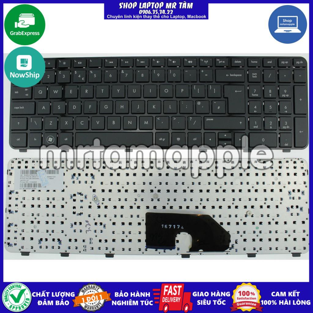 (KEYBOARD) BÀN PHÍM LAPTOP HP DV6-6000 dùng cho Pavilion DV6 DV6t, DV6-6000, DV6-6100 DV6-6200, DV6-6300