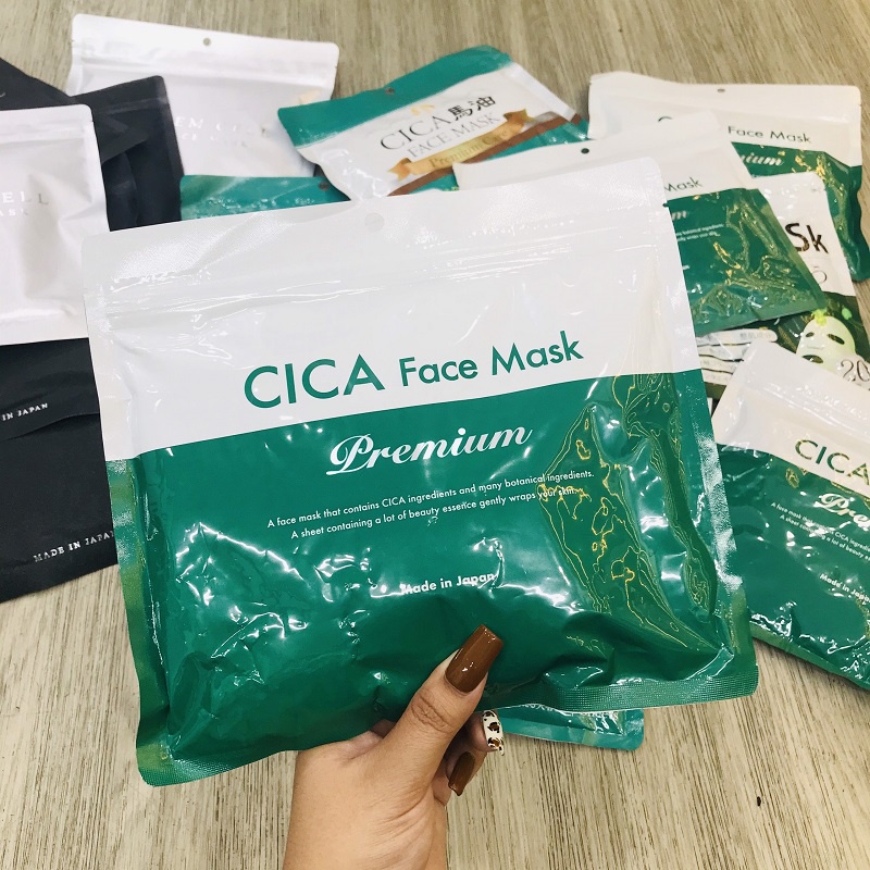 Mặt Nạ Dưỡng Da Cica Face Mask Premium Care Nhật Bản - 30 Miếng