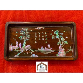 Khay trà khảm ốc