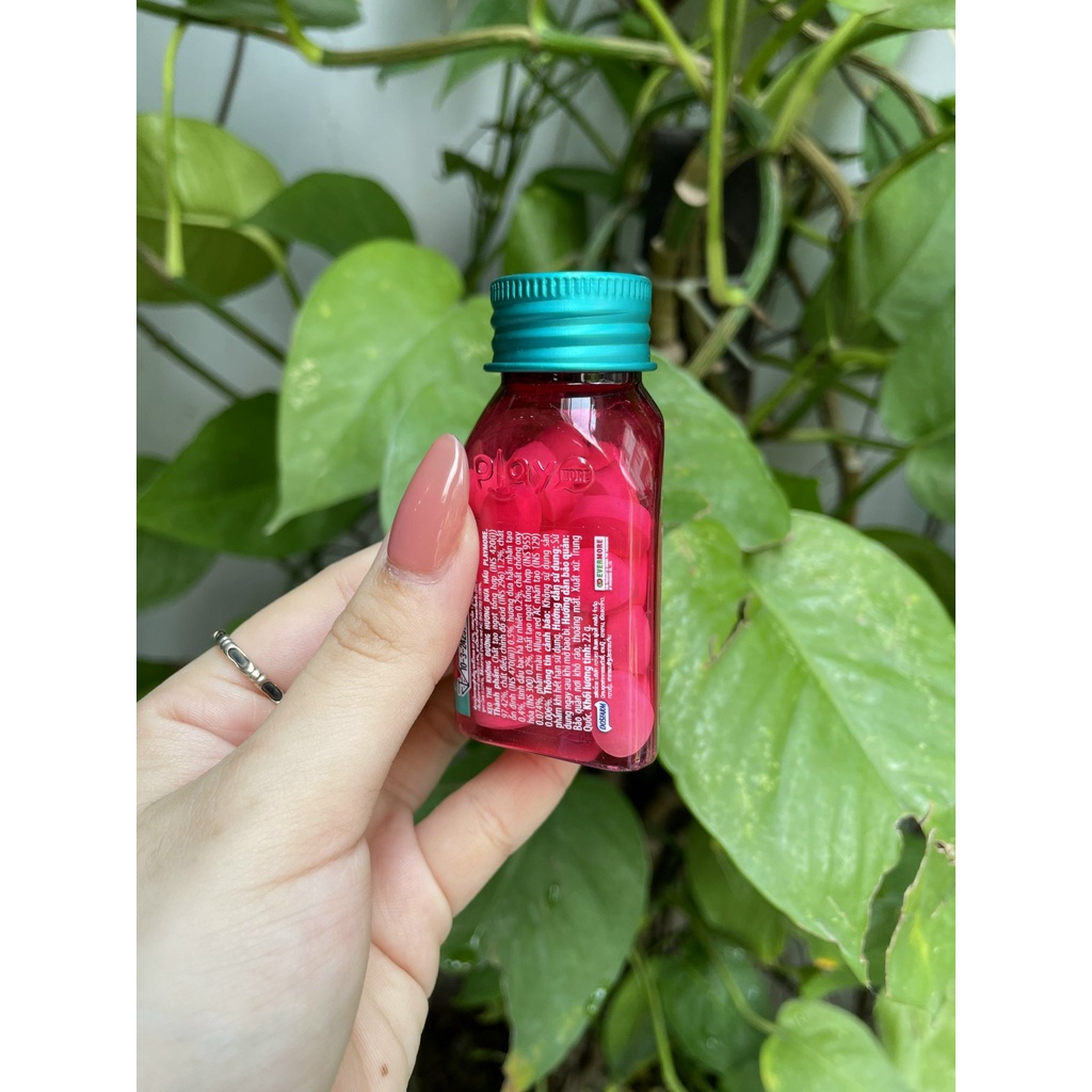 Kẹo The Không Đường Hương Dưa Hấu PLAY MORE Cooling Watermelon (Lọ 22g)