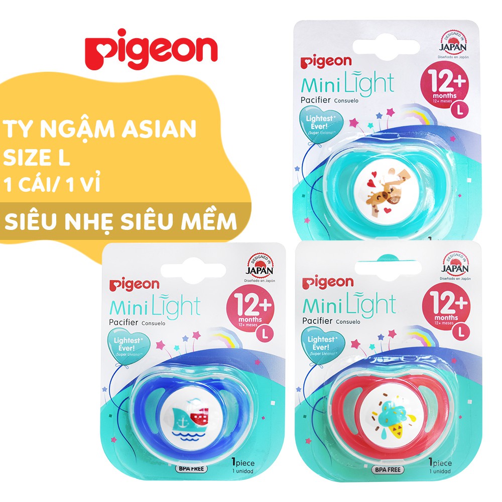 Ty ngậm Pigeon Cao Cấp Mẫu Mới Siêu Nhẹ, Siêu Mềm (SIZE S,M,L)