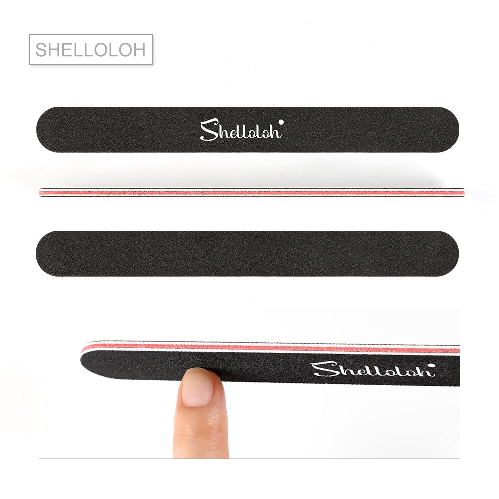 [Hàng mới về] Dũa móng màu đen dày/mỏng tiện dụng khi làm móng chất lượng cao