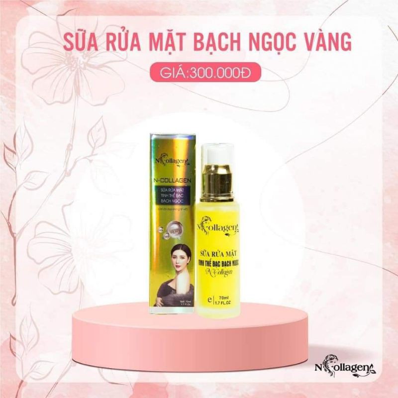 (HÀNG BÁN CHẠY)SỮA RỬA MẶT TINH THỂ BẠCH BẠCH NGỌC NCOLLAGEN