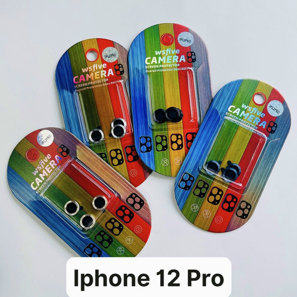 Dán Kim Loại Bảo Vệ Từng Mắt Camera  cho iphone 11/11Pro/11Promax/12mini/12/12Pro/12Promax