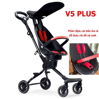 Xe đẩy 2 chiều gấp gọn có mái che V-5 (hàng cao cấp)