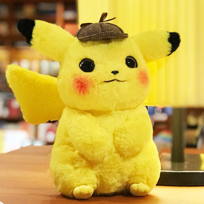 Thú nhồi bông nhân vật hoạt hình thám tử Pikachu đáng yêu