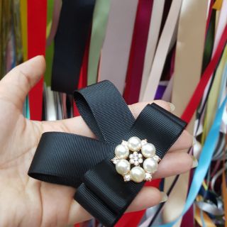 Tag nơ cài áo mix mặt trai handmade