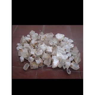 100gr Raw Clear Calcite Đá Thô Màu Trắng