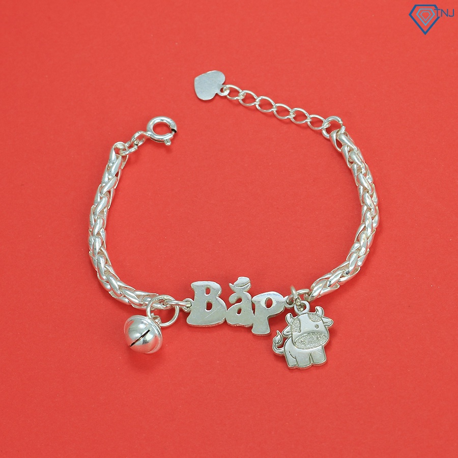 Vòng bạc cho bé trai, bé gái khắc tên theo yêu cầu LTT0066 - Trang Sức TNJ