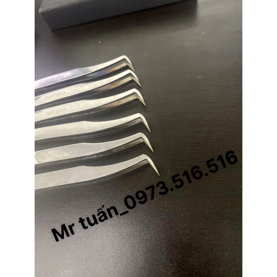 Nhíp nối mi volume mega bạc - gắp mi  _dụng cụ nối mi_Mr Tuấn