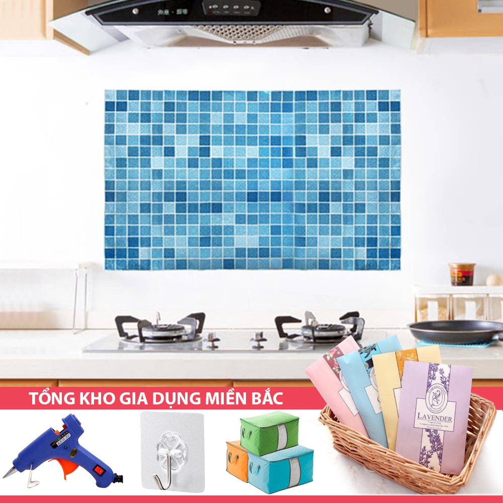 [Tổng Kho Sỉ] Giấy Dán Tường Cách Nhiệt Họa Tiết Giả Gạch Viên 70x40 Cm - Không Thấm Nước - Trang Trí