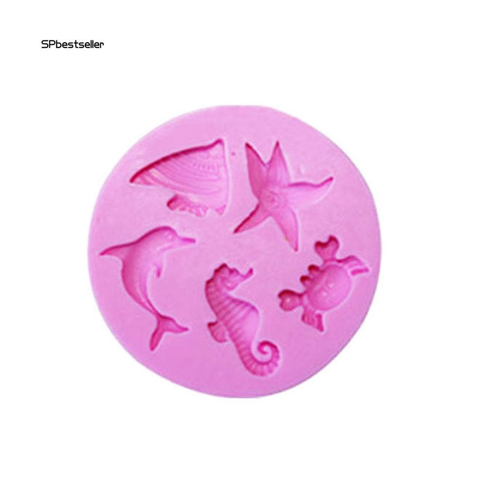 Khuôn làm bánh kẹo DIY hình sinh vật biển xinh xắn