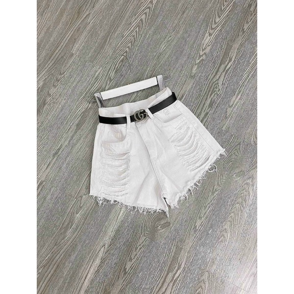 Short jean lưng cao trơn hàng chuẩn hịn nhé
