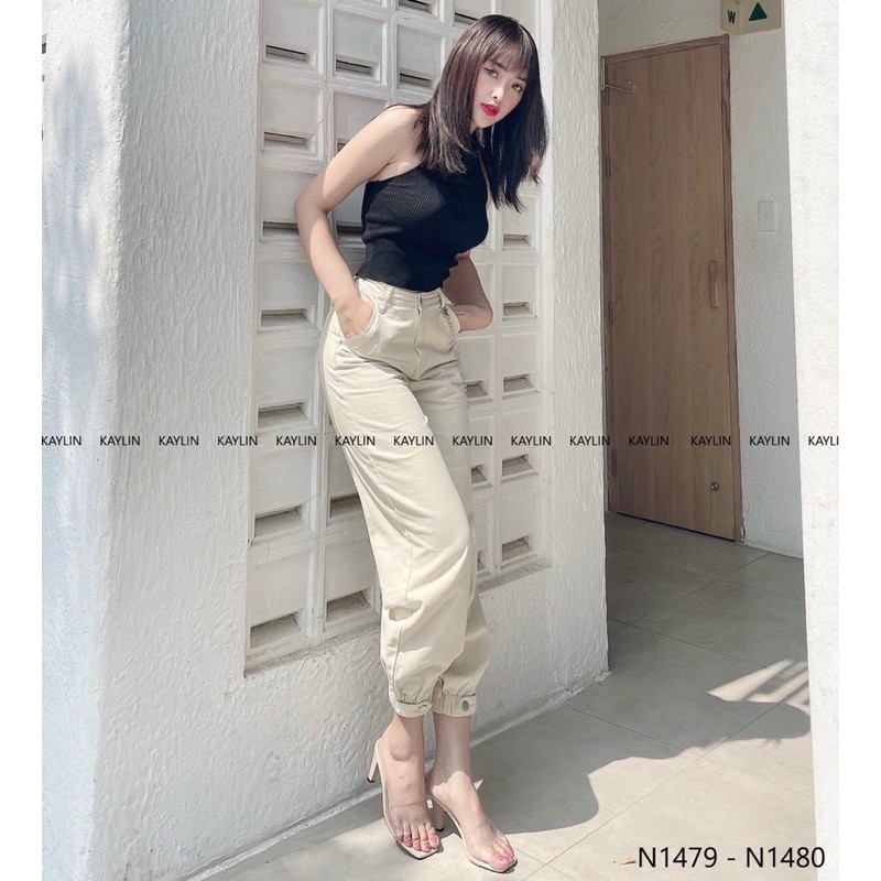 Áo yếm len mongtoghi cổ bẻ trơn màu tôn dáng