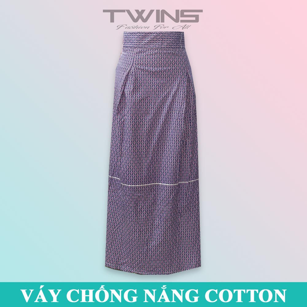 Váy chống nắng 2 lớp, 1 lớp chất cotton cao cấp mềm mịn thoáng mát dạng dán giúp che nắng cho nữ