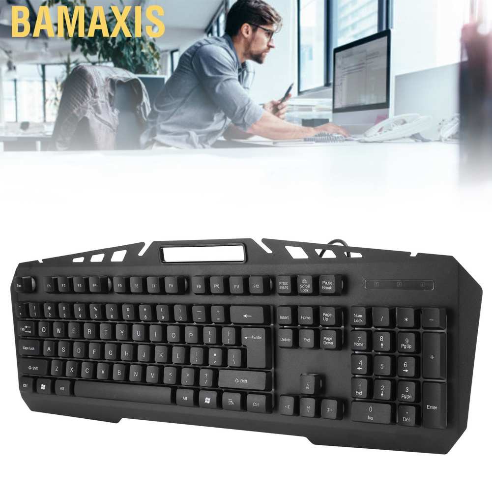 Bàn Phím Gaming Bamaxis Có Dây + Đèn Led Nền Chống Thấm Nước