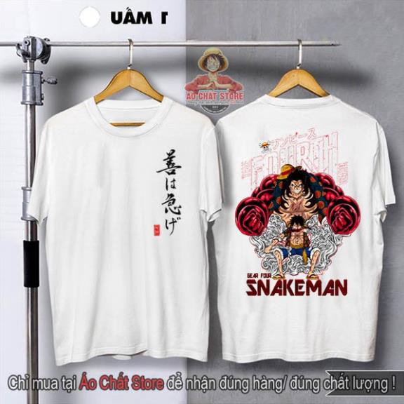 SALE - (SIÊU PHẨM) Áo Thun LUFFY SNAKE MAN GEAR 4 Cực Chất Áo Phông One Piece Mũ Rơm Luffy Đẹp Tshirt OP181 - Limited