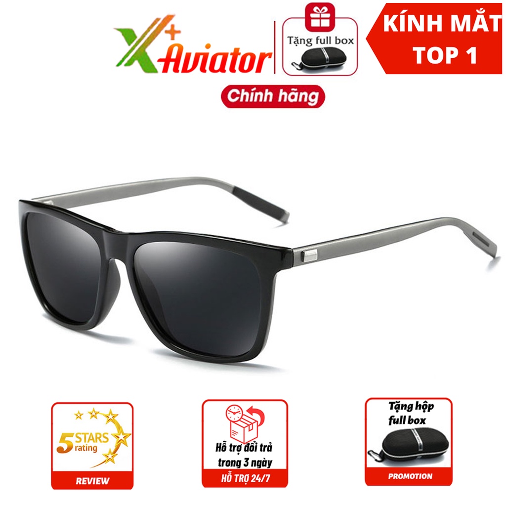 KÍNH MẮT CAO CẤP AVIATORAORON A387 mắt kính phân cực polarized, CHỐNG TIA UV CHUẨN 400