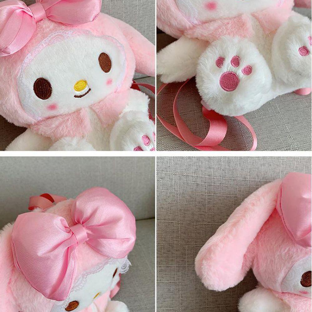 Ba Lô Bông Hình Hoạt Hình Anime Mymelody Màu Hồng Cho Bé Gái