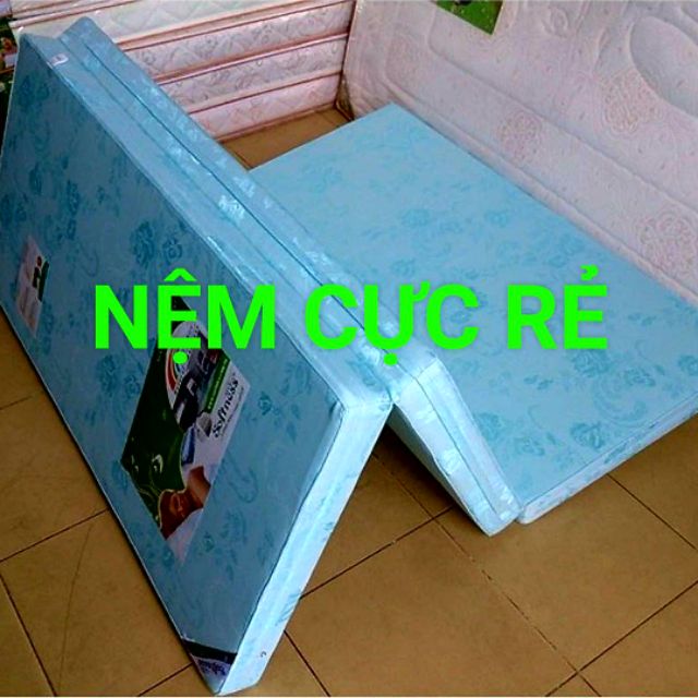 nệm gòn ép korea hàn quốc xếp 3 mới 1mx2mx10cm