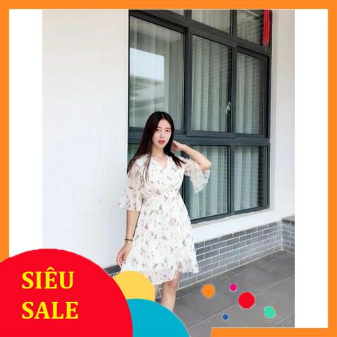 ( Hàng order ) Váy hoa nhí vải voan - sẵn trắng s  hagauorder hagauorder | BigBuy360 - bigbuy360.vn