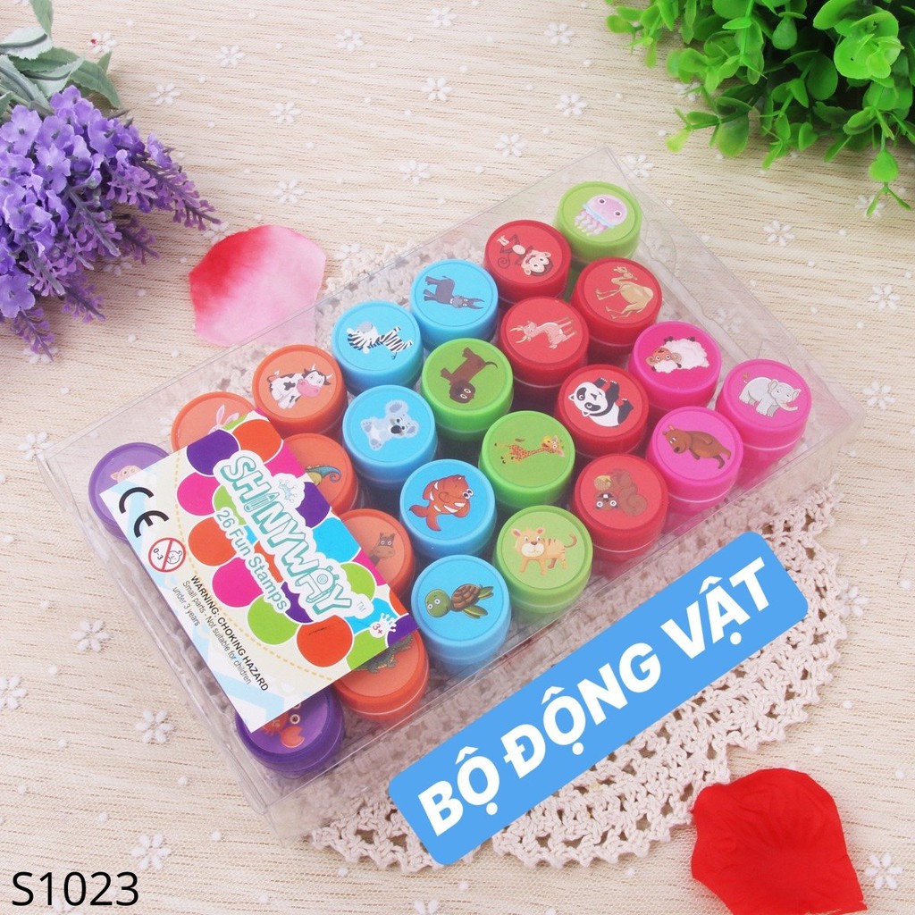 Bộ 26 con dấu sticker cho bé S1023