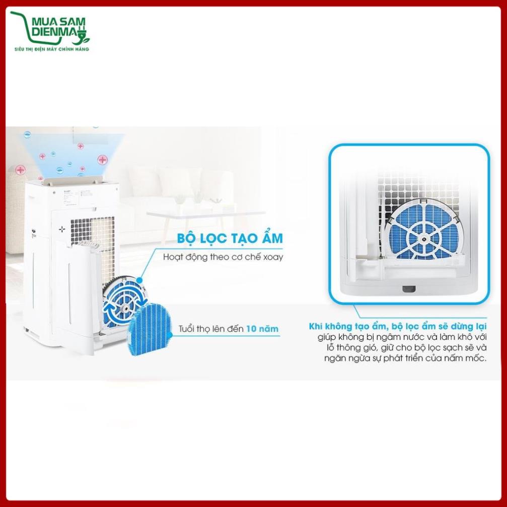 Máy lọc không khí và tạo ẩm Sharp KC-G40EV-W (28m²)