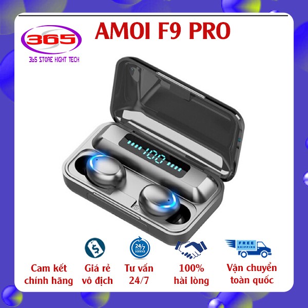 [Amoi F9 Pro] Tai Nghe Bluetooth Amoi F9 Pro 5.0 Bản Quốc Tế Cao Cấp - Cảm Biến Vân Tay, Chống Nước + Bụi - BH 6 tháng