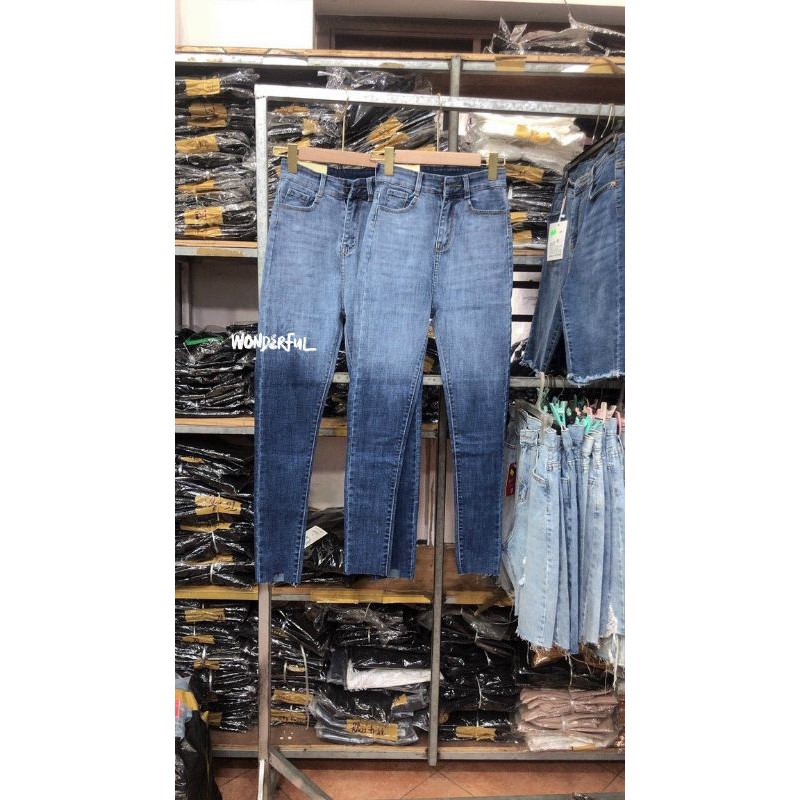Quần jean skinny lưng siêu cao, vải đẹp, mềm ( hình thật )