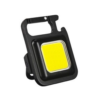 Móc chìa khoá đèn pin LED COB mini tích hợp mở bia, chống nước, dùng pin sạc, có nam châm đính kèm