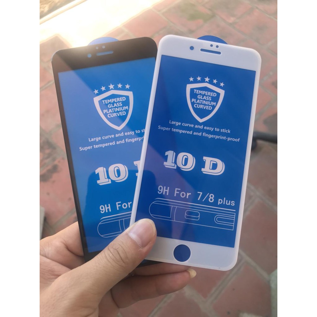 Kính Cường Lực 10D Full Màn Cho Iphone 6, Iphone 7, Iphone 8, Iphone X - Siêu Bền - Shop Sim giá rẻ