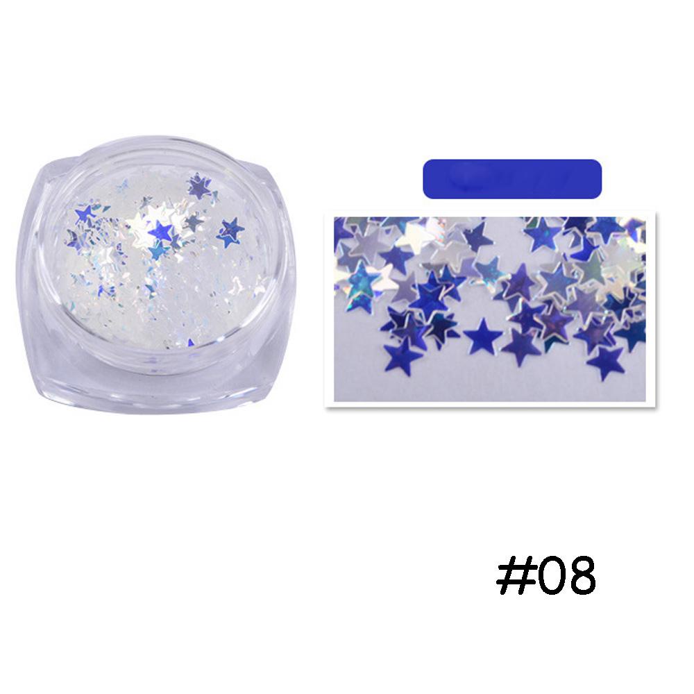 EUCA Kim Sa Laser Hình Bông Tuyết / Mặt Trăng / Ngôi Sao Trang Trí Móng Tay Nghệ Thuật