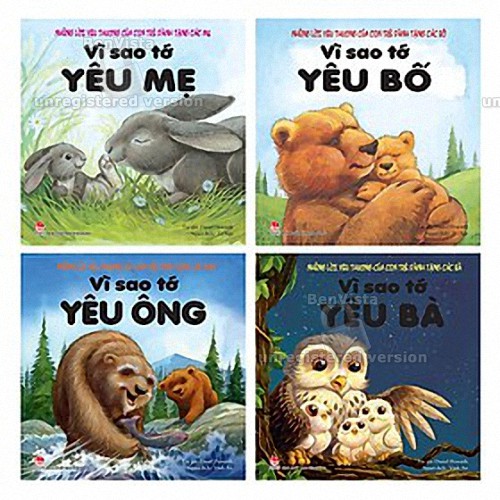 Sách - Combo 4 cuốn Vì Sao Tớ Yêu Ông - Bà - Bố - Mẹ