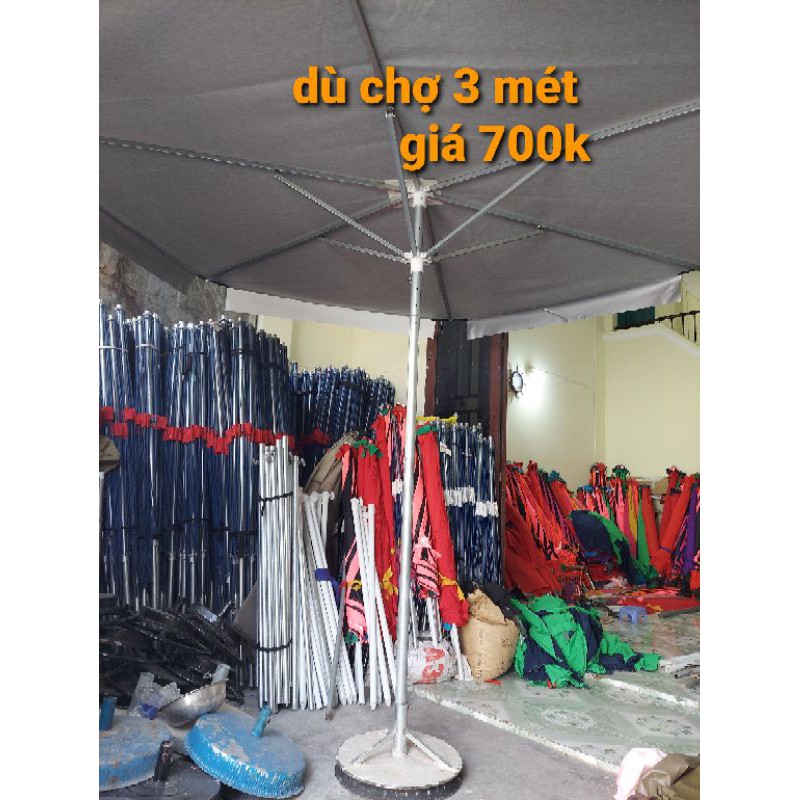 Ô DÙ CHE MƯA CHE NẮNG ,DÙ Khổng lồ cao 2m2 rộng 2m6 không đế