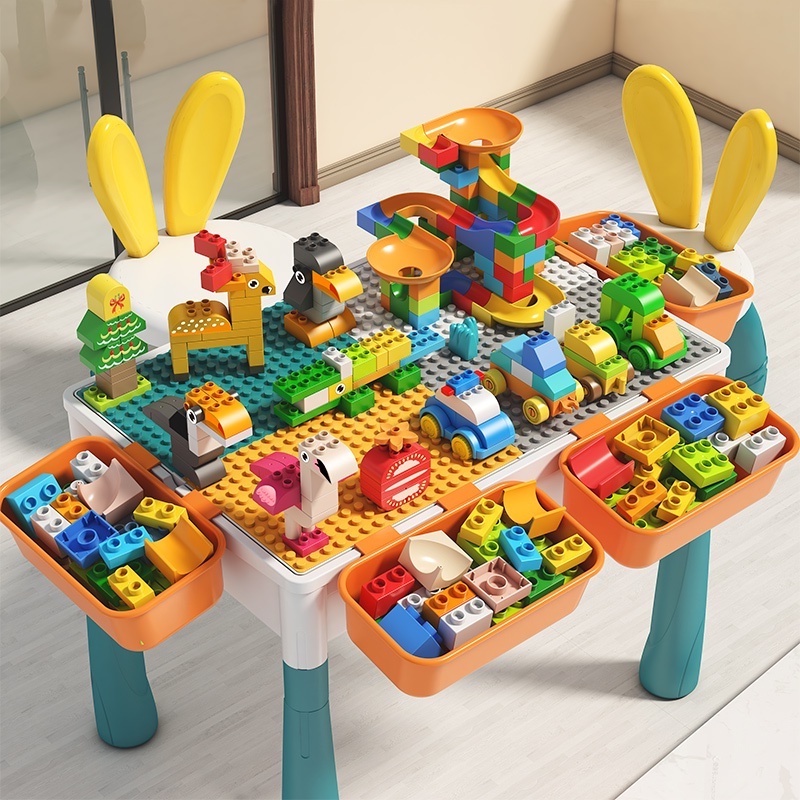 Bộ bàn ghế lego LOAI TO cho bé 340 và 610 chi tiết
