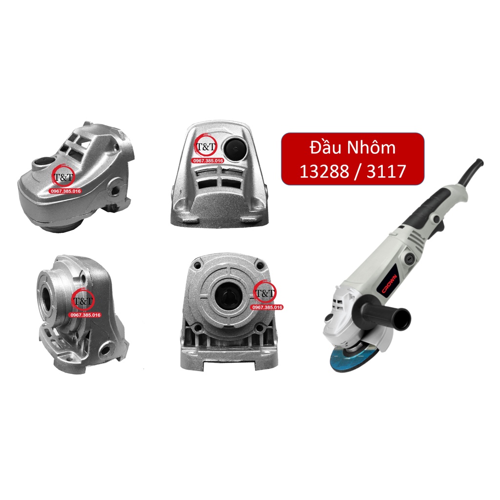 ĐẦU NHÔM MÁY MÀI CROWN 13288 - 3117 , VỎ NHÔM MÁY MÀI TAY CROWN 13288 - 3117, ĐẦU GÁO 13288 - 3117
