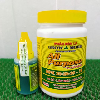 Chế phẩm Hùng Nguyễn – Đà Lạt & Phân bón lá NPK 20-20-20