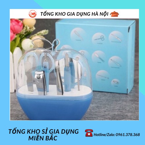 BỘ DỤNG CỤ LÀM MÓNG 8 MÓN ĐA NĂNG HÌNH QUẢ TÁO MỚI NHẤT 88023 TỔNG KHO SỈ GIA DỤNG