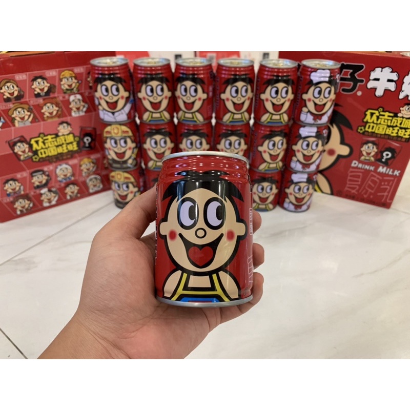 1 xách sữa Wangzai - sữa chú hề (12 lon - 245ml/ lon)