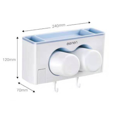 Oenen Bathroom Lovers Toothbrush Holder Nordic Style Storage Rack PP Environmental Protection Material 24cm