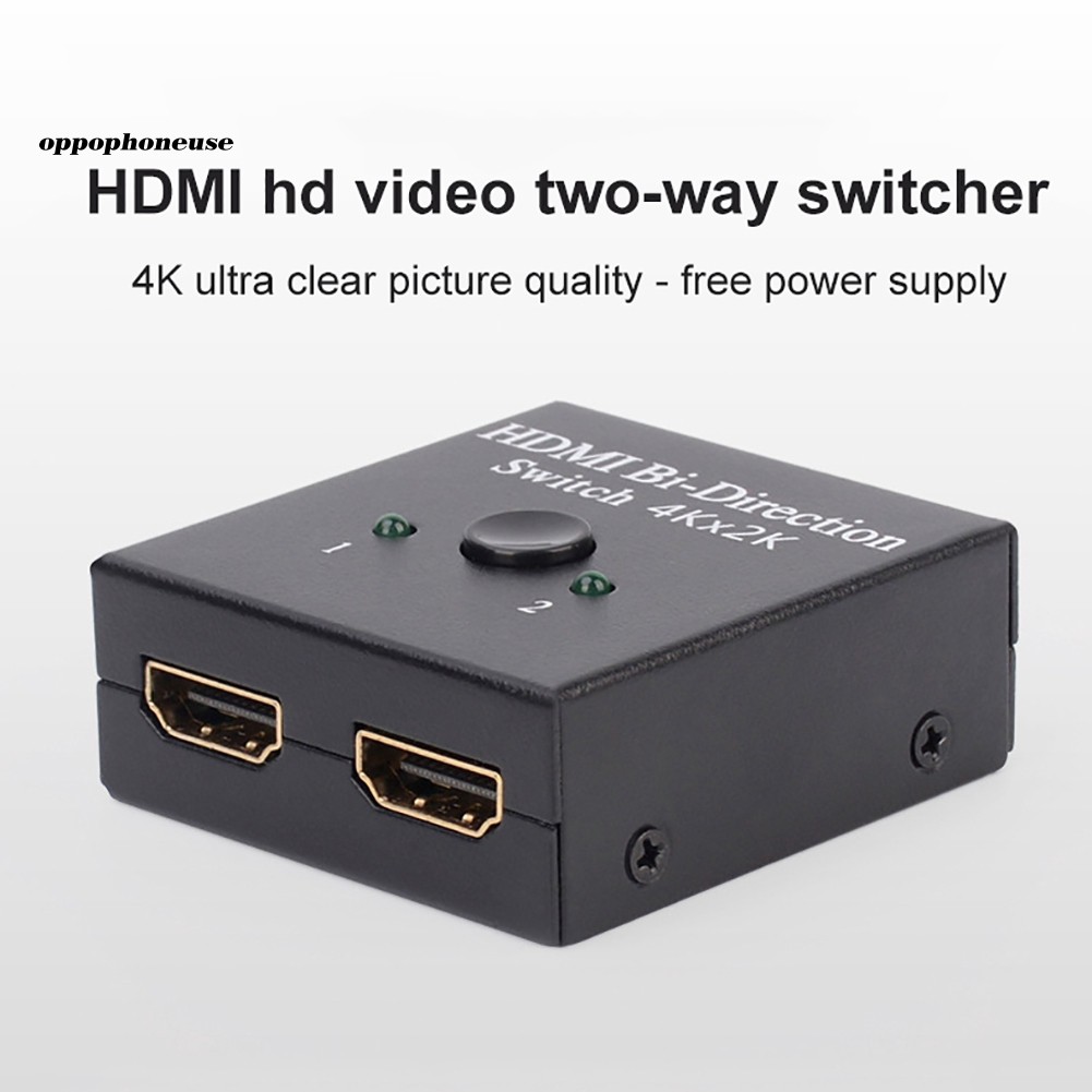 【OPHE】4K HDMI HD Video Two-way Switcher One Key 1 in 2 Out Amplifier Splitter Adapter